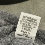 Monrow Tie Front Sweatshirt Gray Relaxed Crewneck Athleisure Lounge Cozy Size M Photo 4