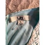 Women's Blue Ombre Lace Detail Midi Dress Size L Spring Elegant Size L Photo 3