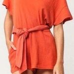 Free People Easy Street Orange Romper Photo 0