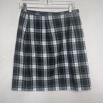 Tracy Evans  Skirt Size 12 Green Black White Plaid Tartan Short Knee High School Photo 6