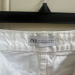 ZARA High waisted White Mom Jeans Photo 3