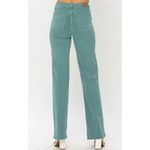 Judy Blue  Los Angeles Women's Size 11/30 Sea Green Wide Leg Jeans High Rise Photo 1