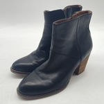 HOUSE OF HARLOW 1960 Black LEATHER HIGH HEEL ANKLE BOOTS LILLY Photo 0