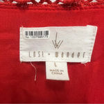 Lost + Wander tie wrap blouse with ruffle sleeves and peplum size large Photo 3