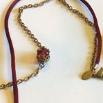 EXPRESS  Brand Double Strand Boho Beaded Heart Pendant Necklace Photo 4