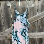 Lovely Melody Floral Print Pink Blue Green Cami Women's Size L Photo 1
