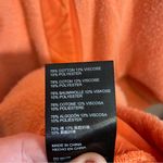 We The Free Free People Fleece Pullover Sadie Surplus Orange Jacket Photo 9