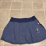 William Murray Golf Blue and White Asymmetrical Skater Mini Skirt Size L Photo 5