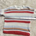 Joie  Diza Crochet Sweater Women's XS Ivory Red Striped Long Sleeve Pullover RTR Photo 10