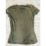 Harley Davidson  Olive Green Graphic T Shirt Womens‎ Biker Tee Photo 1
