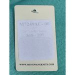 Ming Wang Cardigan Sweater Small Mint Green Clueless Preppy Old Money NWT Photo 5