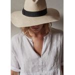 James Perse James Perse Split Front Linen Top Women's Grey 0 Photo 9