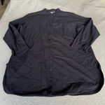 Uniqlo ines de la fressange x  black 100% cotton tuxedo button down shirt XLarge Photo 0