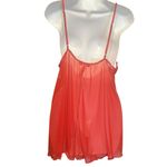 Y2K Escante Women Lace Babydoll Lingerie 3X Red Sheer Flirty Romantic Intimates‎ Photo 2