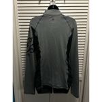 Younique Dark Gray/Black Zip Up Long Sleeve Athletic Jacket Pockets Size XL Logo Black Photo 5