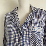 Victoria's Secret  • Blue Pink White Plaid Sleep Shirt Photo 2