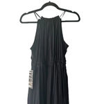 HYFVE  maxi halter dress black S dark romantic prairie date night tiered feminine Photo 3