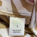 Madison Tan and White Zebra Print One Shoulder Top Brown Size L Photo 8