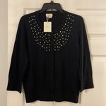 Kate Spade  New York XL cardigan color black 3/4 sleeves length 23” bust 38/40” Photo 0