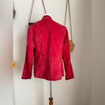 Bradley Bayou Red Leather Suede Jacket, Size Medium Photo 5
