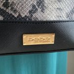 Bebe Black and Gray Snake Python Print Emily Crossbody Bag Everyday Purse Photo 3