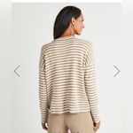 Splendid x Cella Jane Striped Front Seam Sweater new without tags. Size L brown Photo 3