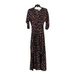 HD in Paris Anthropologie Varina Dress Black Floral Maxi Sheer Dress Size 0 Photo 3