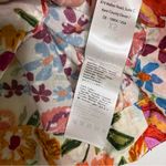 Farm Rio  Spring Bananas Floral Blouse Short Sleeve Size XS 100% Cotton Photo 4