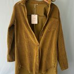 Elan  NWT Mustard Button Up Jacket Size Large Photo 0