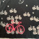 Black Bamboo Bike Umbrella Print Black Sleeveless Top Casual Comfy T Photo 2