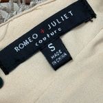 Romeo + Juliet Couture  Beige Crochet Lace Overlay Sleeveless Dress Size Small Photo 1