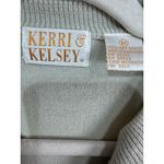 Kerri & Kelsey Vintage Gold Button Cardigan Grandma Cottage Core Women's Medium Tan Photo 3
