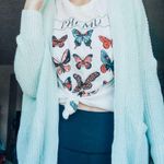 Urban Outfitters BDG Teal/pastel Blue Sweater  Photo 0