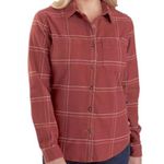 Carhartt Women's Orange Rugged Flex Flannel Shirt Size Small Photo 0