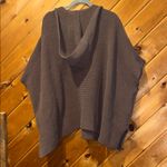 Aerie brown boucle knit poncho cardigan oversized sweater Photo 5