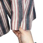 frame denim NEW NWOT FRAME Classic Stripped Linen Blazer Jacket Blue Red White Photo 6