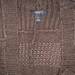 Nine West Brown Sleeveless Tie Waist Cardigan Photo 2