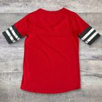 Antigua USD South Dakota Coyotes Varsity Tee Womens S Red Half Sleeve V-Neck Top Photo 4