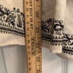 Anthropologie Lithe Tiered Skirt Women’s Sz 10 Ivory Embroidered Boho Hippie Photo 3