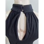 Krisa Revolve Mock Neck Halter Sleeveless Fitted Knee Length Dress XS Photo 4