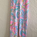 Lilly Pulitzer Luxletic High Rise Midi Leggings Activewear Carnivale Coral Pink Photo 2