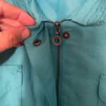 Relativity  Utility Linen Blend Jacket WomenTeal Blue Size XL Lightweight  Pocket Photo 3