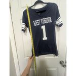 Colosseum Athletics West Virginia Mountaineers Womens Medium BluePullover V Neck NFL Football Sports Photo 1