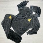 Disney  word 50th lux spirit jersey hoodie and sweat pants set gold and black s/m Photo 3