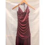 White Fox Boutique White Fox Sweet Skies Maxi Dress Burgundy Small Ruched Gala Valentine New Year Photo 5
