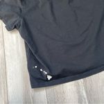 Lululemon Crop Tshirt classic fit cotton blend womens Black (size 10) athleisure Photo 5