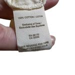 Anthropologie Lace Crochet Trim Blue White Cropped Tank Top Size medium Photo 4