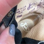 Justin Boots Vintage 80s 90s Justin Roper Gray Lace Up Kilte Fringe Toe Cowgirl Western Boots Photo 8