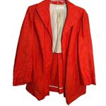 Coldwater Creek Linen Blazer Size 10 Burnt Orange Shorter Length Photo 0