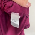 J Jill Wearever Collection Magenta Geometric Print 3/4 Sleeve V Neck Tunic Top M Pink Size M Photo 5